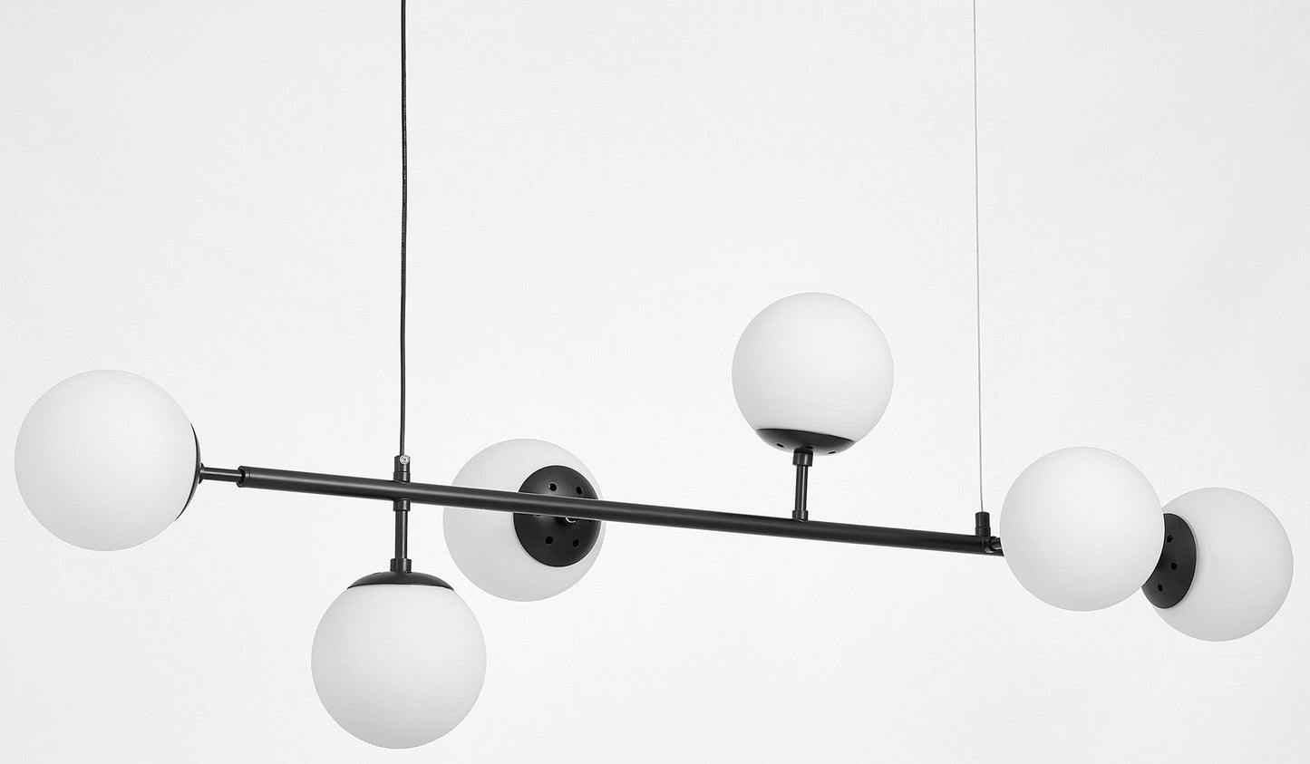 MODERN BLACK AND WHITE CEREDO W6 PENDANT LAMP - LuminaLux