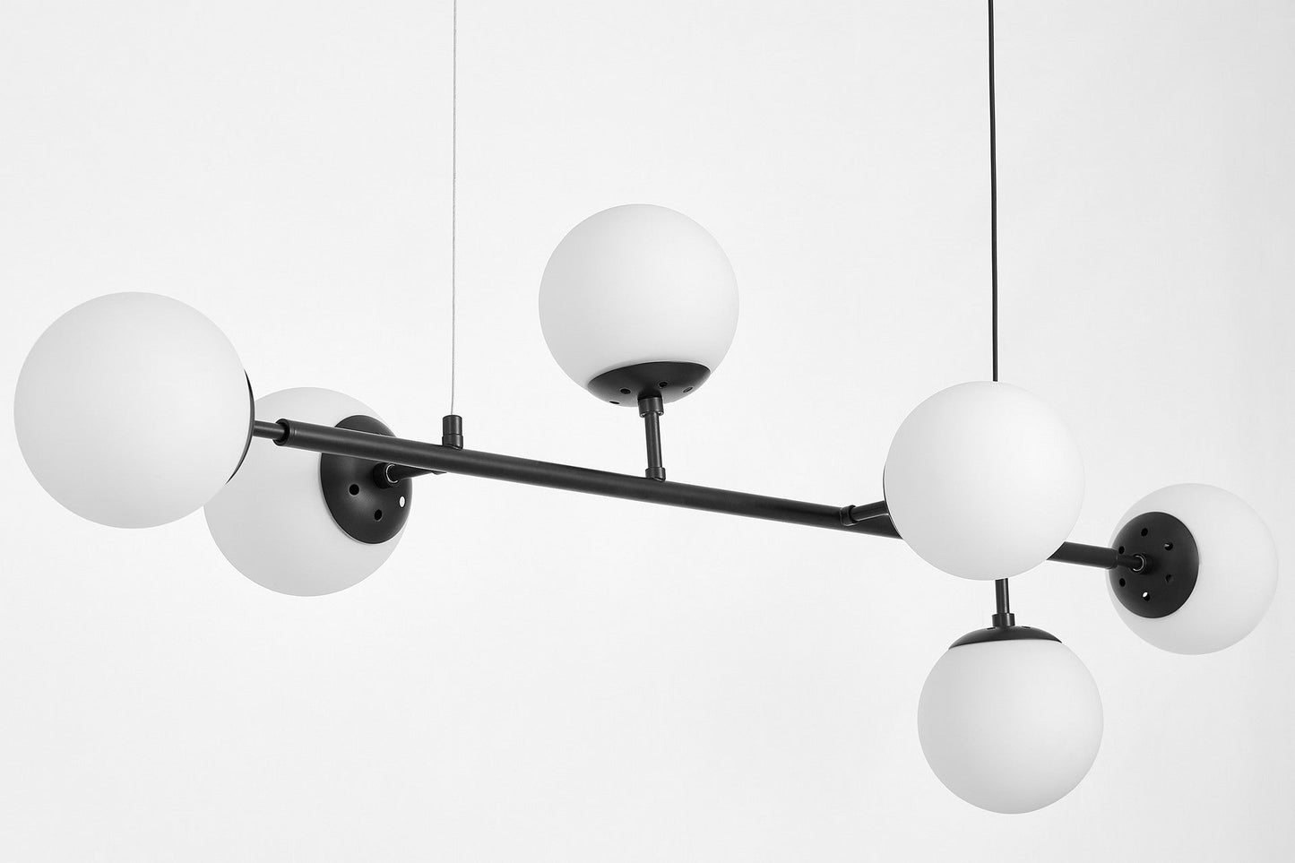 MODERN BLACK AND WHITE CEREDO W6 PENDANT LAMP - LuminaLux