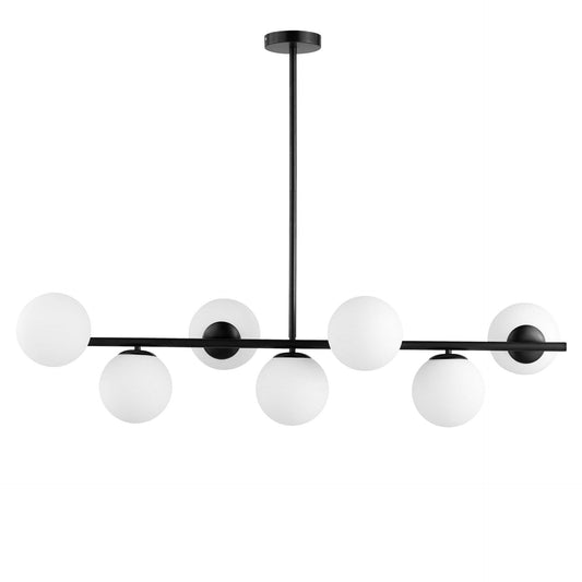 MODERN BLACK AND WHITE PENDANT LAMP FREDICA W7 - LuminaLux