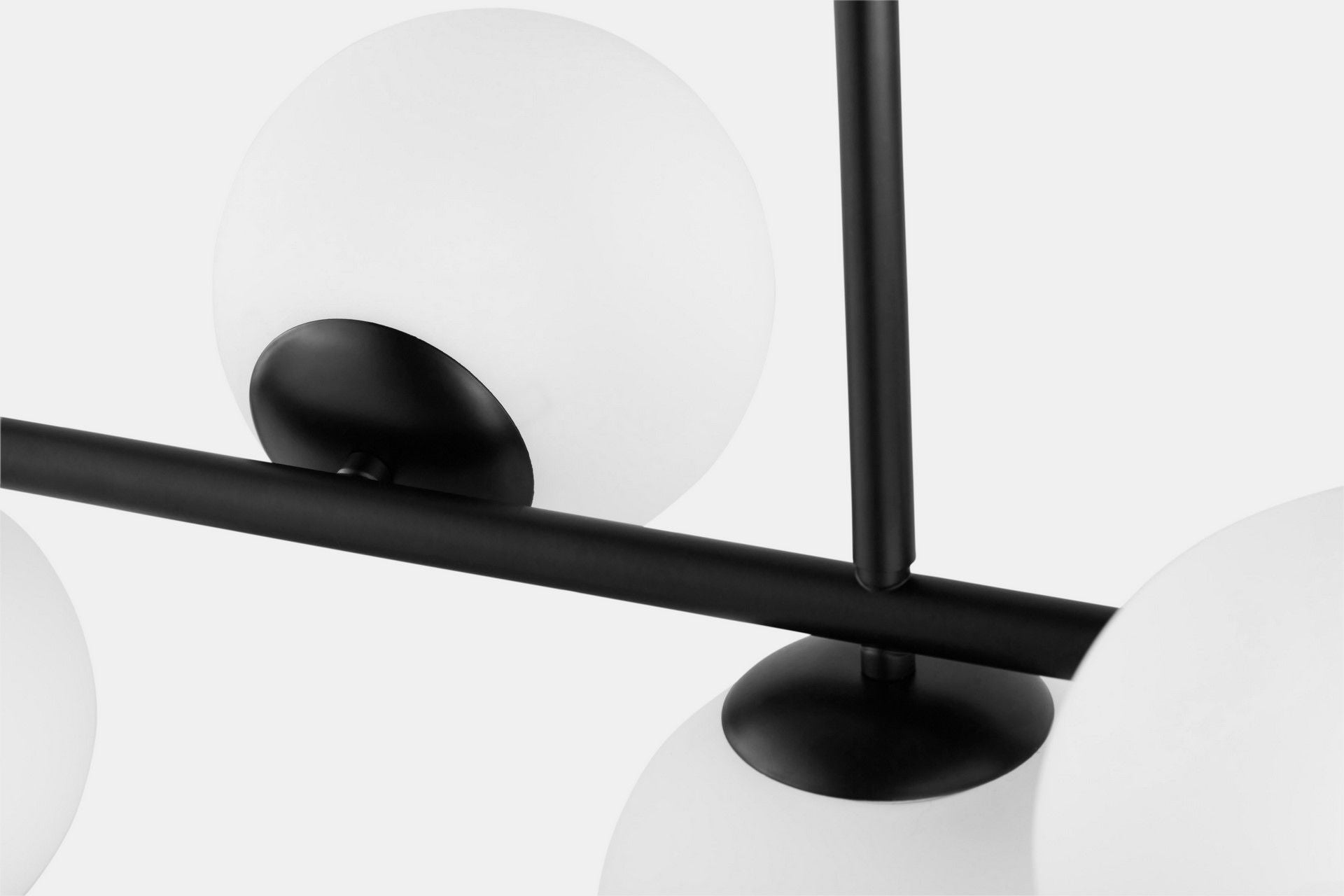 MODERN BLACK AND WHITE PENDANT LAMP FREDICA W7 - LuminaLux