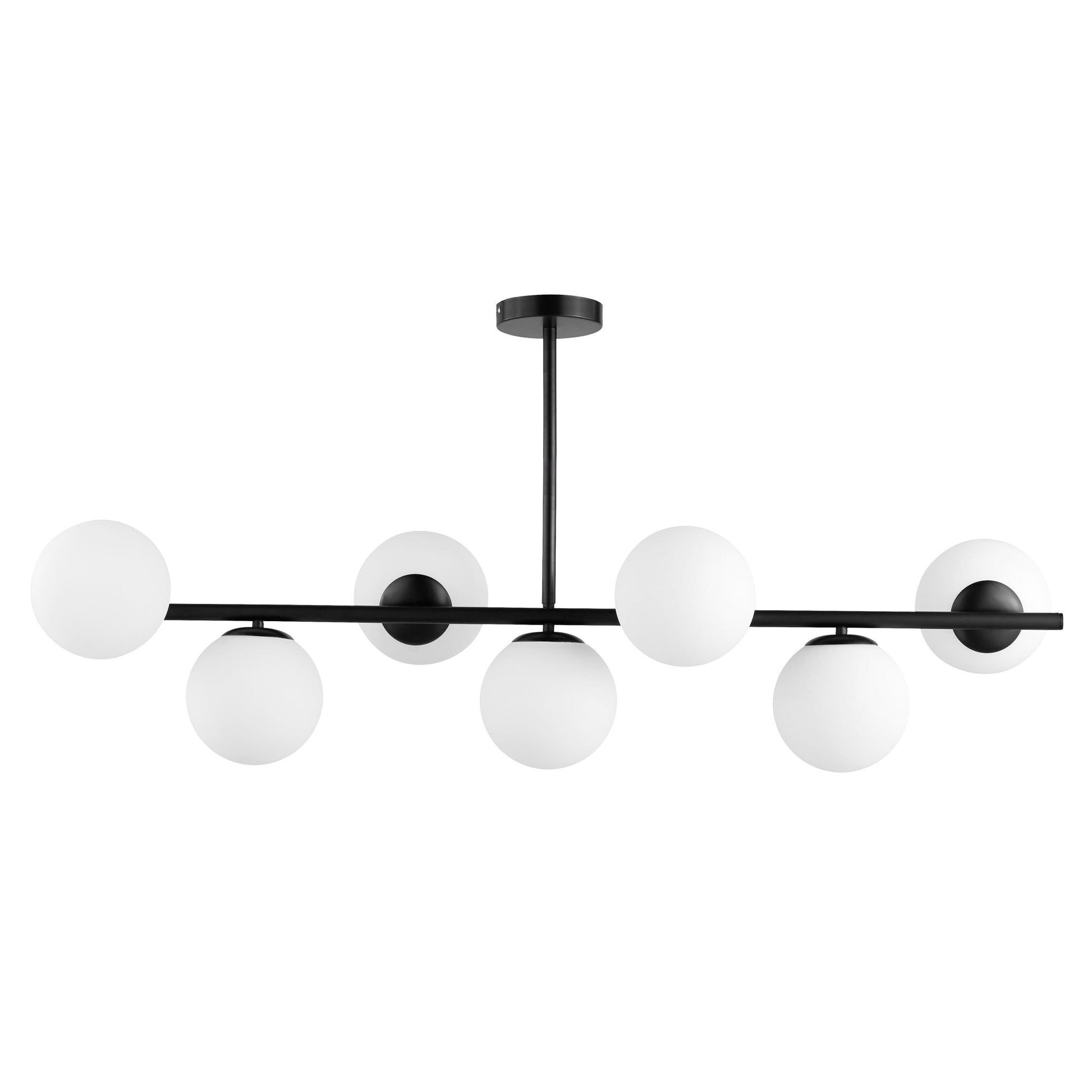 MODERN BLACK AND WHITE PENDANT LAMP FREDICA W7 - LuminaLux