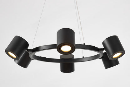 MODERN BLACK BOLT W6 PENDANT LAMP - LuminaLux