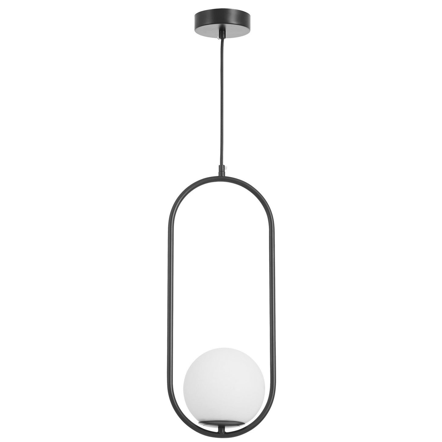 MODERN BLACK PENDANT LAMP VERO 1B - LuminaLux