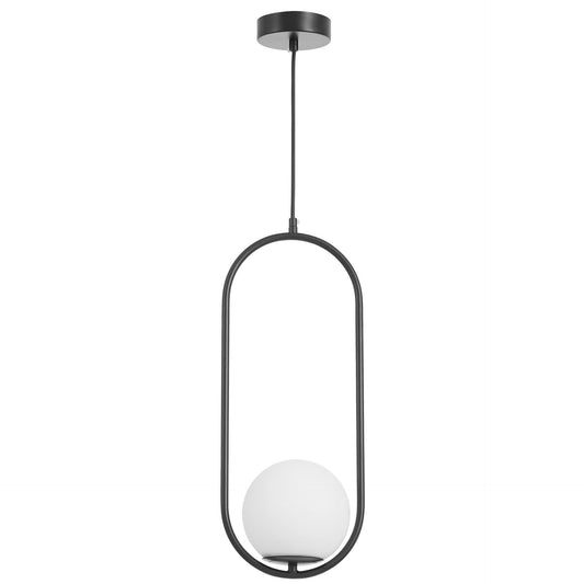 MODERN BLACK PENDANT LAMP VERO 1B - LuminaLux