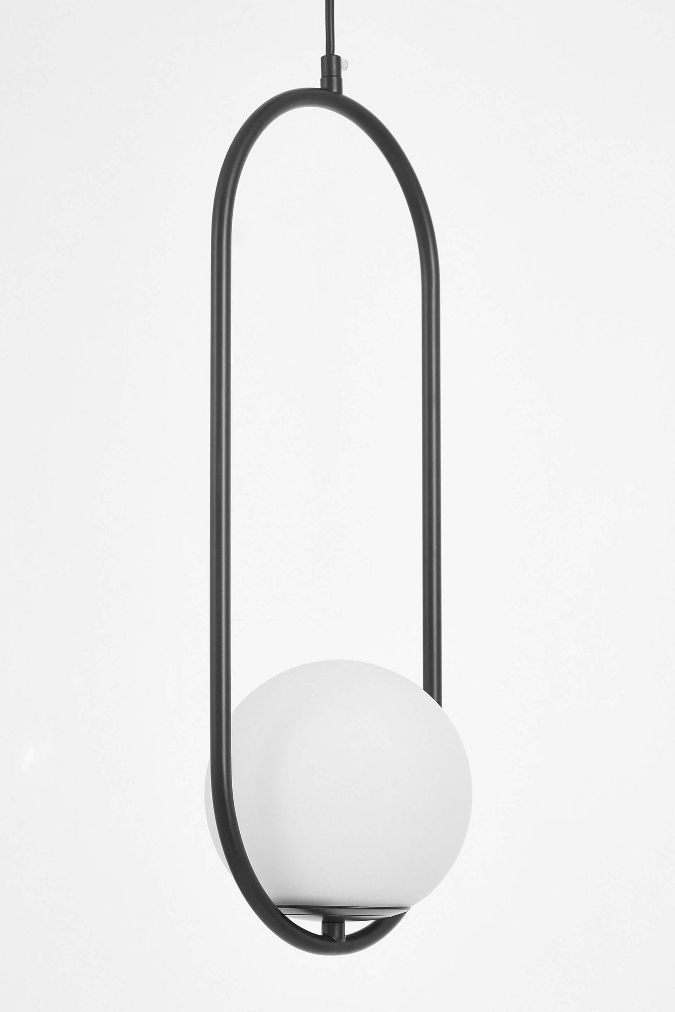 MODERN BLACK PENDANT LAMP VERO 1B - LuminaLux