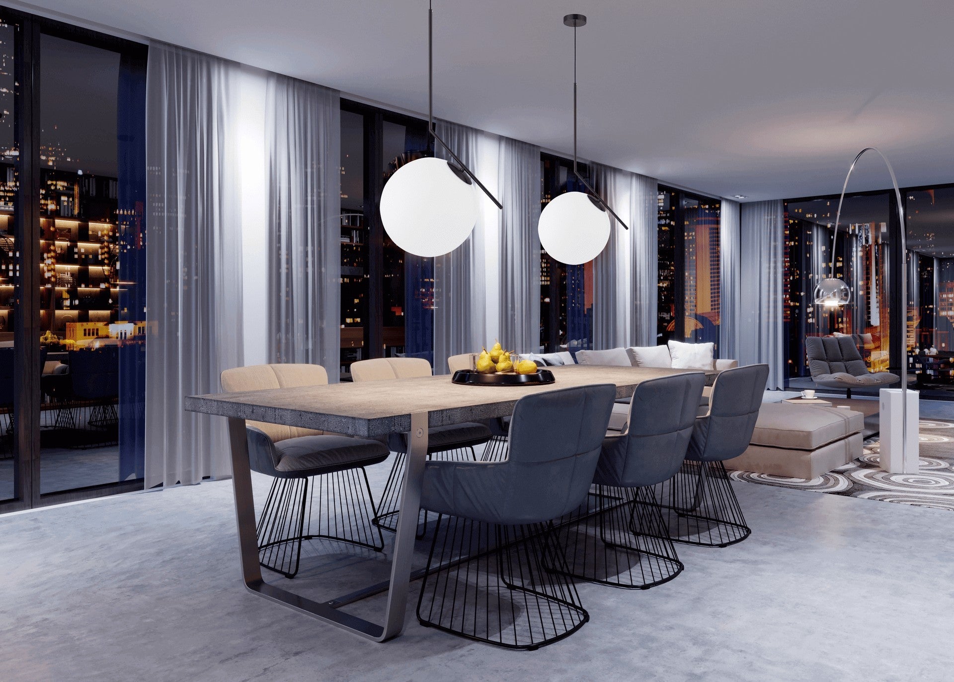 MODERN BLACK SORENTO D30 PENDANT LAMP - LuminaLux