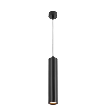 MODERN BLACK TUBE PENDANT LAMP LINEO W1 - LuminaLux