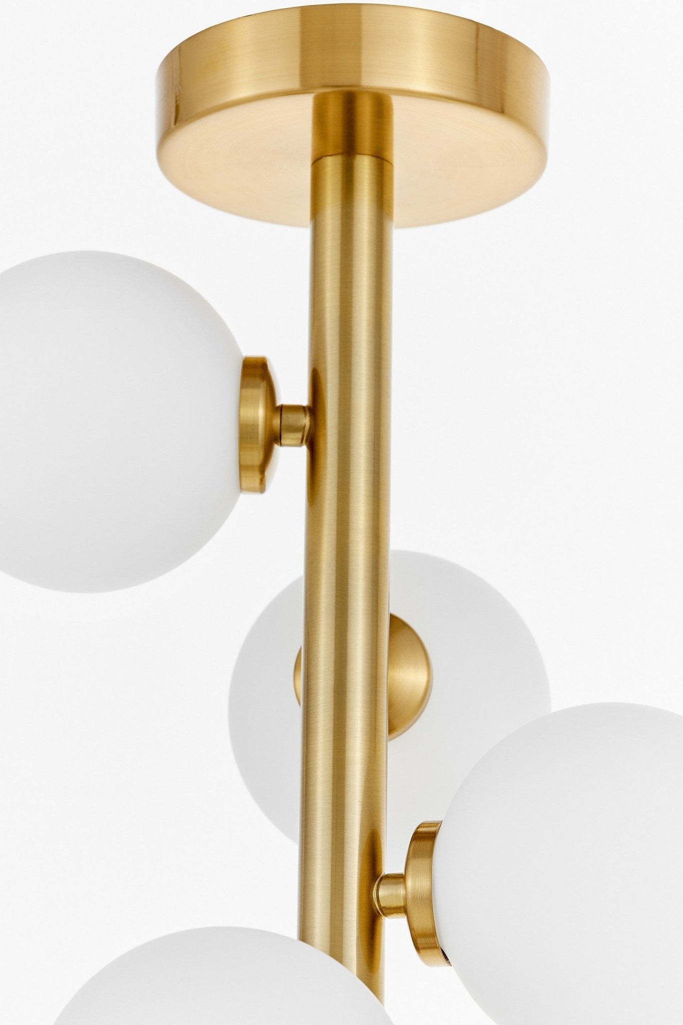 MODERN BRASS CEILING LAMP PETRICA W7 - LuminaLux