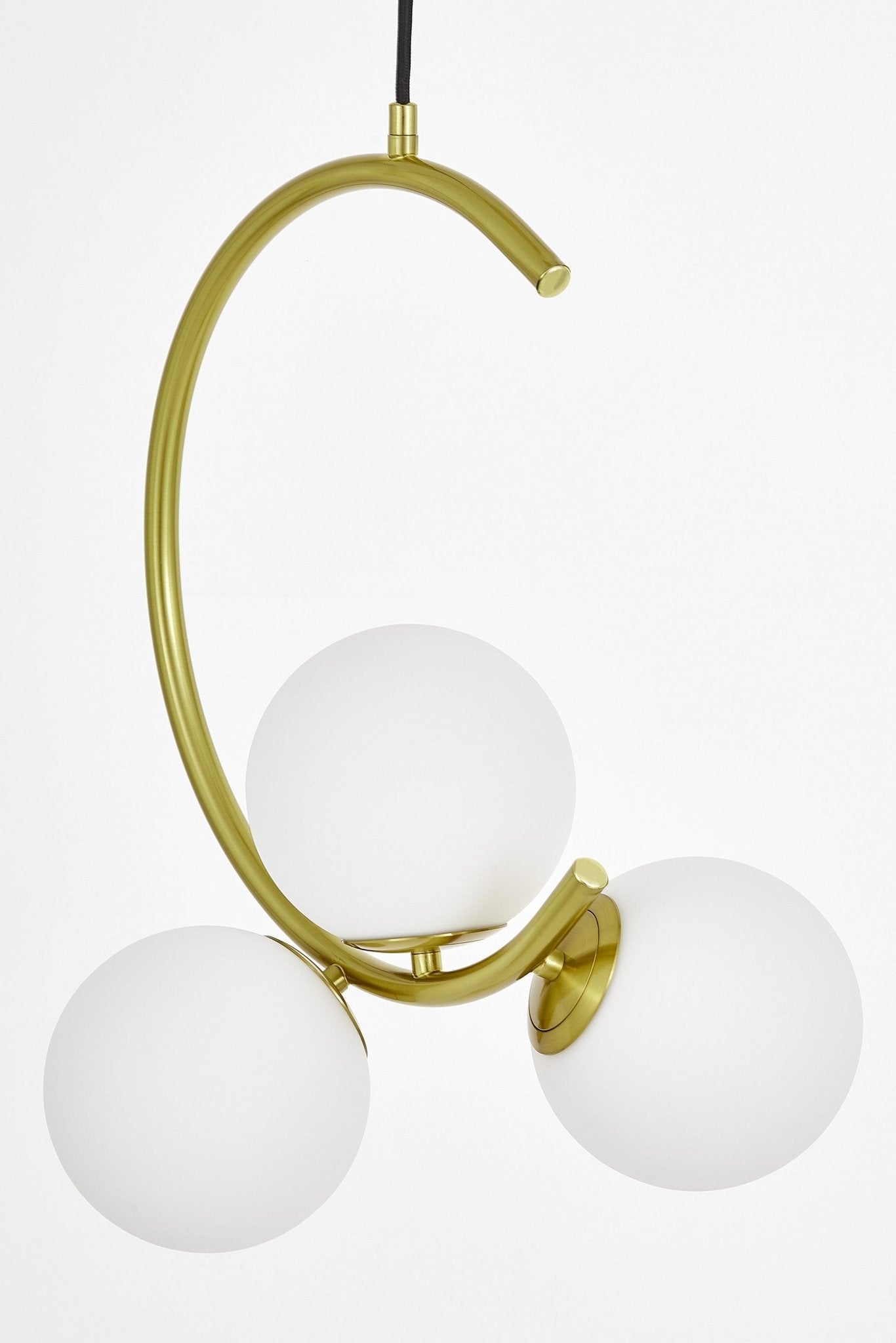 MODERN BRASS PENDANT LAMP BONIO W3 - LuminaLux