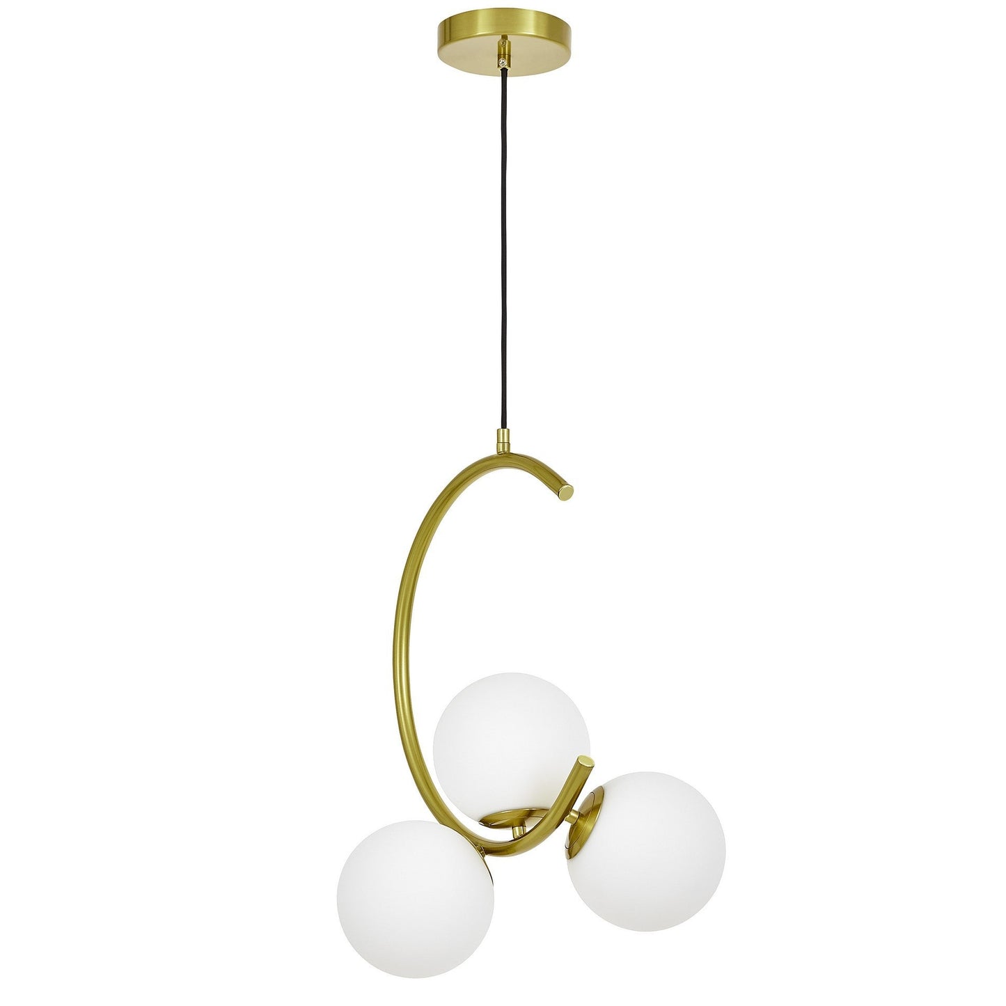 MODERN BRASS PENDANT LAMP BONIO W3 - LuminaLux