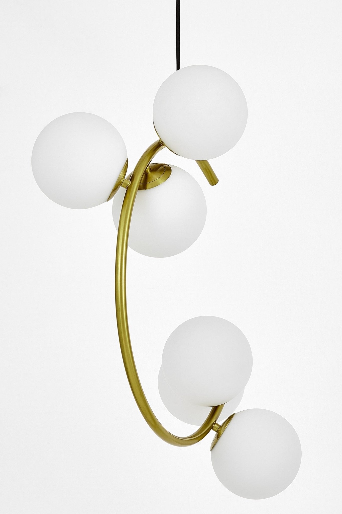 MODERN BRASS PENDANT LAMP BONIO W6 - LuminaLux