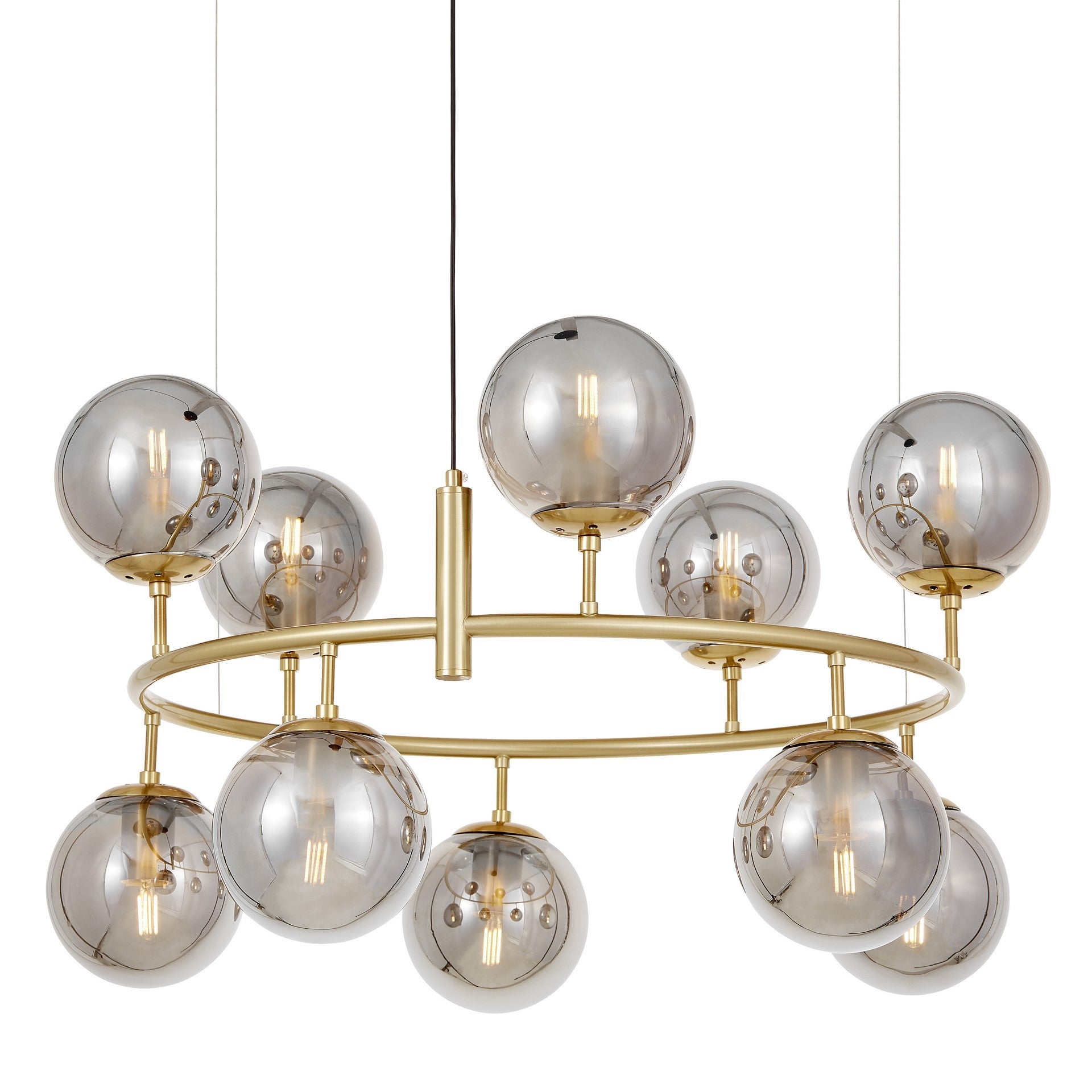 MODERN BRASS PENDANT LAMP CEREDO NEO W10 - LuminaLux