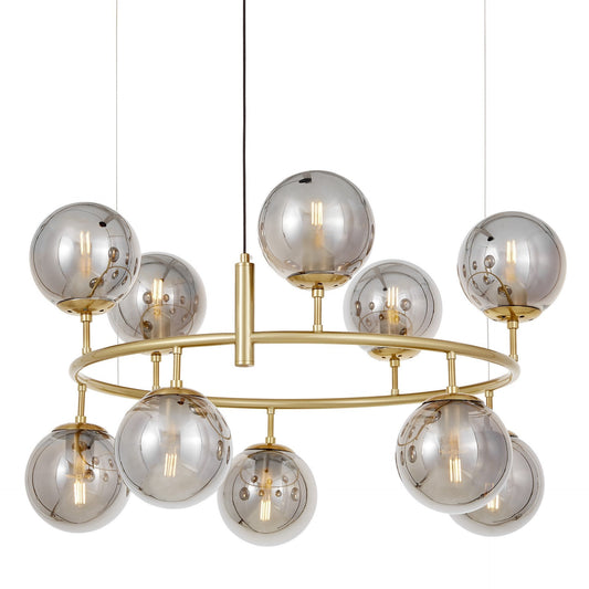 MODERN BRASS PENDANT LAMP CEREDO NEO W10 - LuminaLux