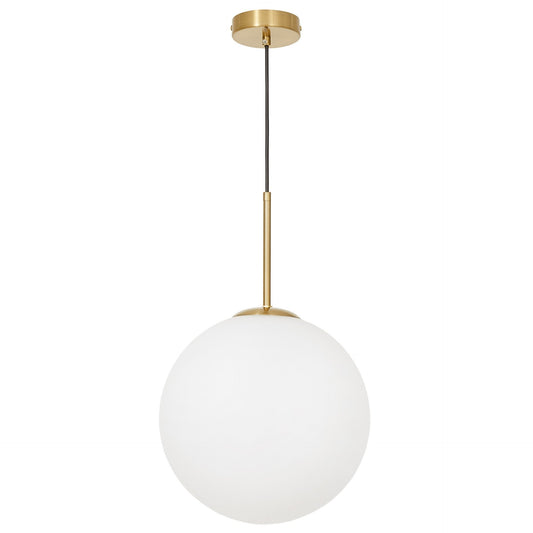 MODERN BRASS PENDANT LAMP FREDICA D30 - LuminaLux