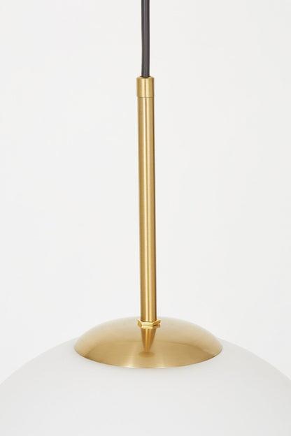 MODERN BRASS PENDANT LAMP FREDICA D30 - LuminaLux