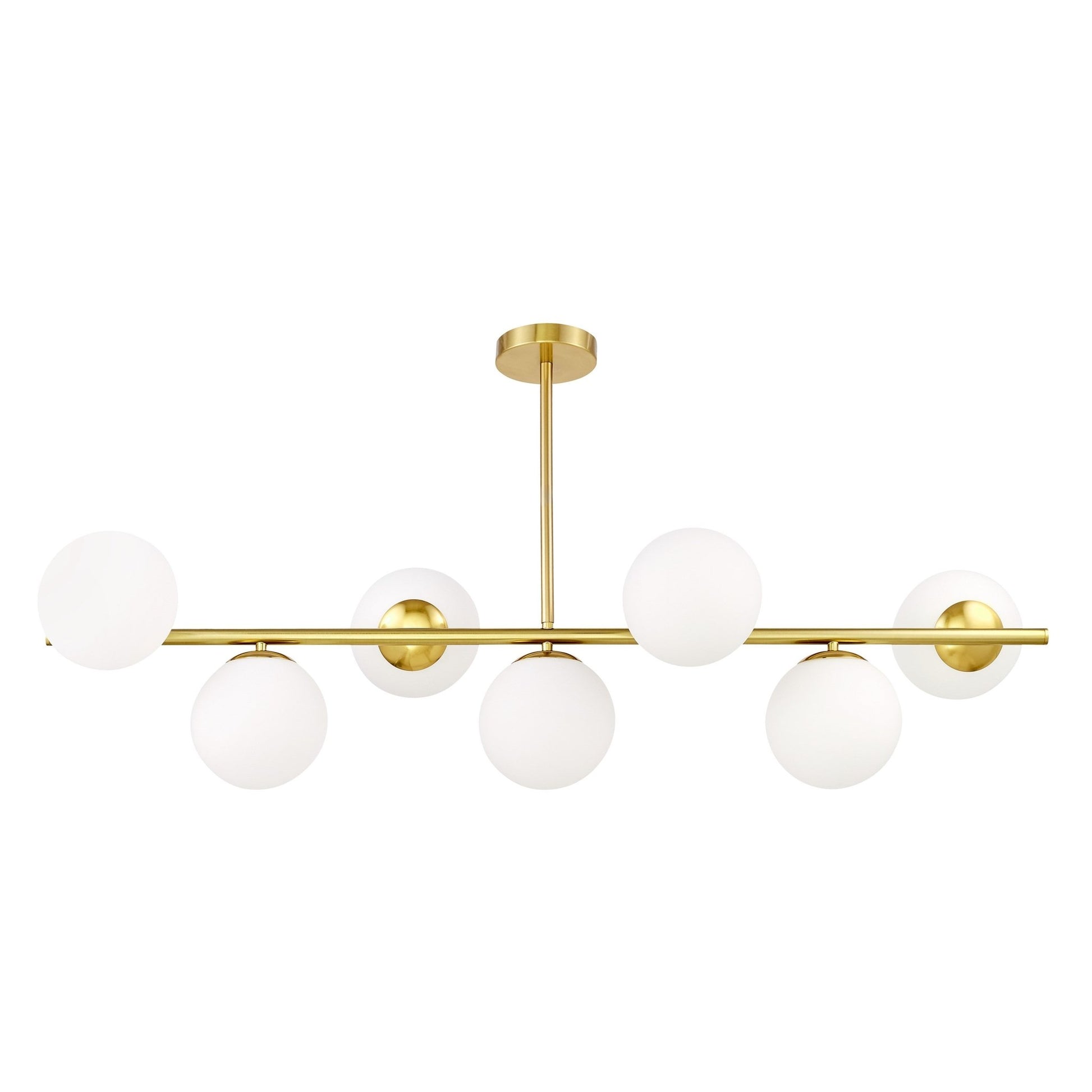 MODERN BRASS PENDANT LAMP FREDICA W7 - LuminaLux
