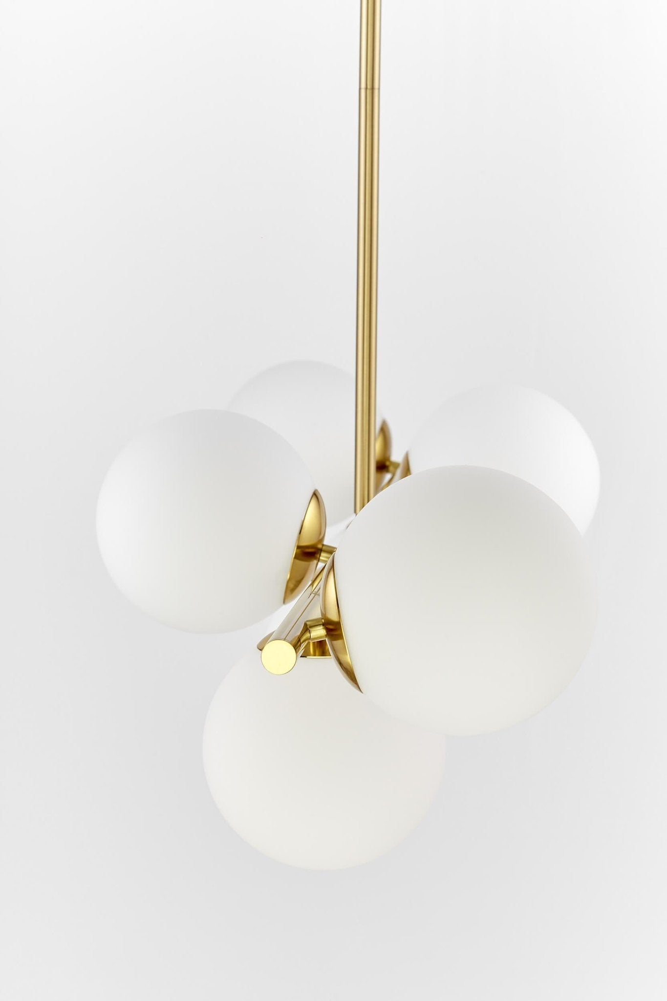 MODERN BRASS PENDANT LAMP FREDICA W7 - LuminaLux