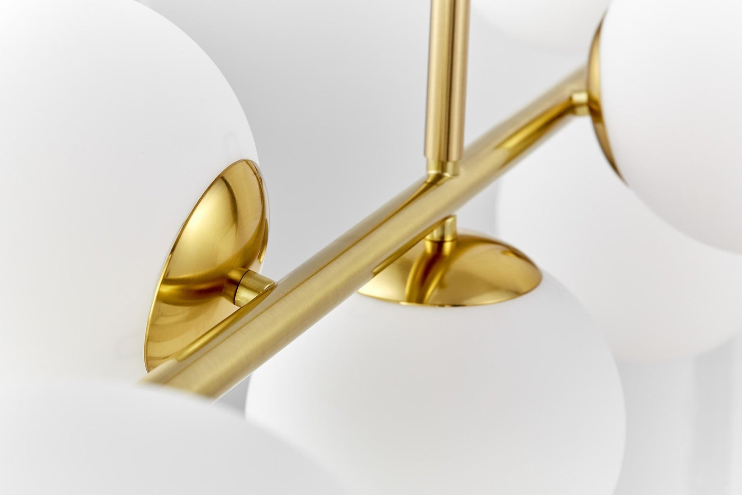 MODERN BRASS PENDANT LAMP FREDICA W7 - LuminaLux