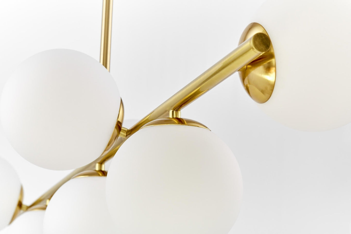 MODERN BRASS PENDANT LAMP FREDICA W7 - LuminaLux