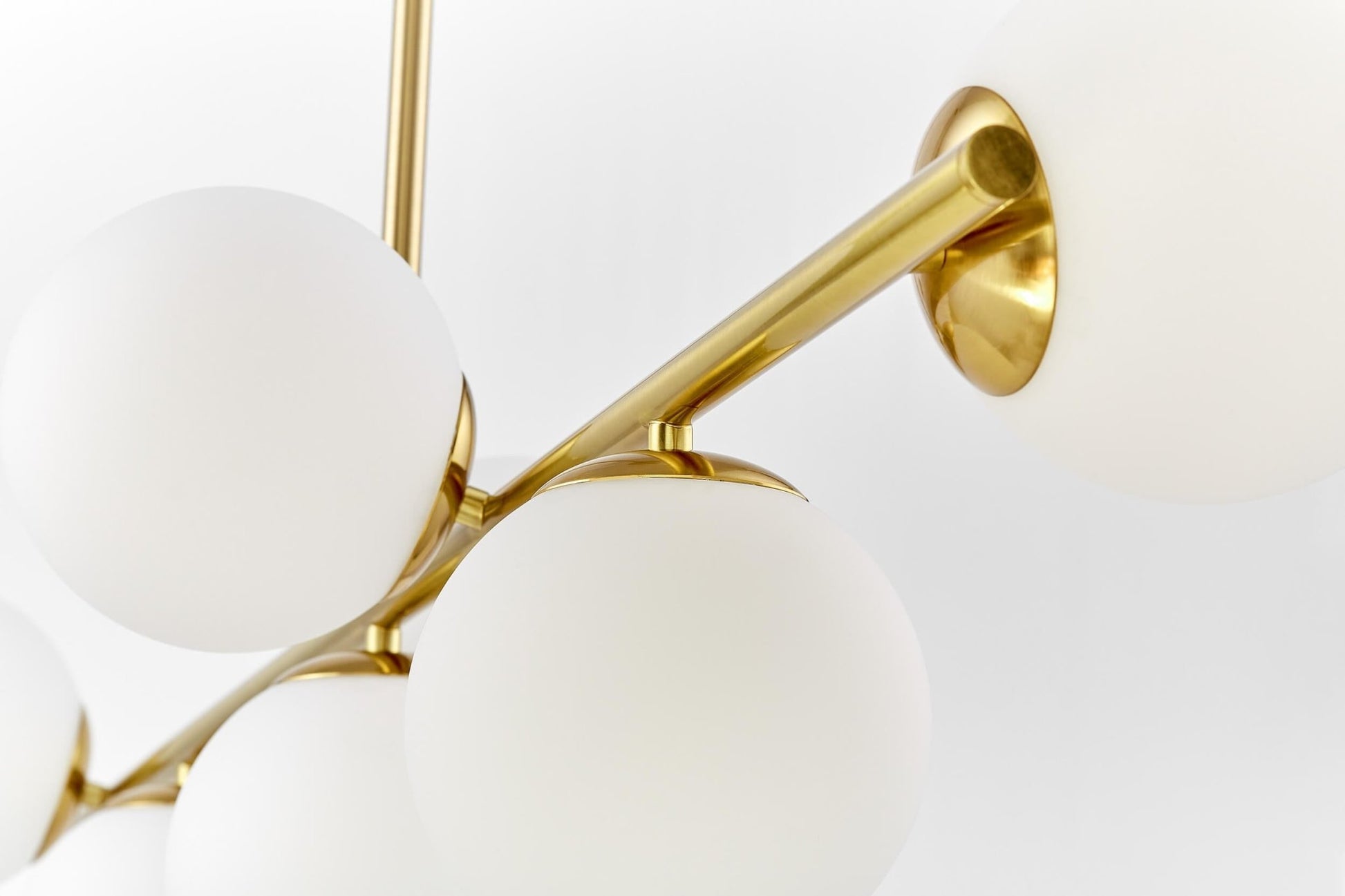 MODERN BRASS PENDANT LAMP FREDICA W7 - LuminaLux