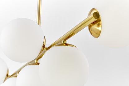 MODERN BRASS PENDANT LAMP FREDICA W7 - LuminaLux