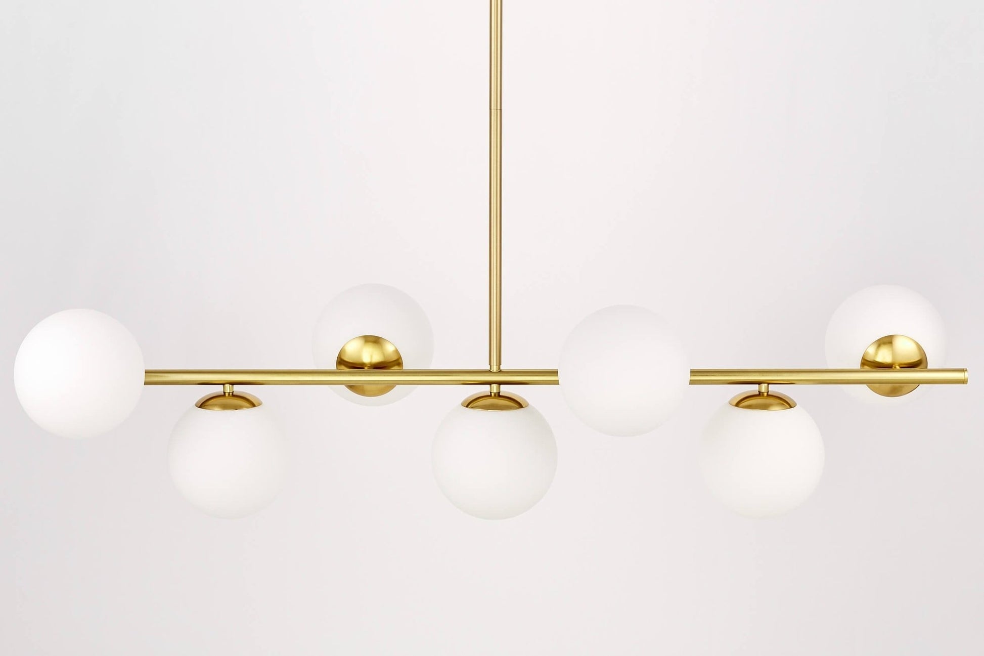 MODERN BRASS PENDANT LAMP FREDICA W7 - LuminaLux