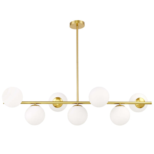 MODERN BRASS PENDANT LAMP FREDICA W7 - LuminaLux