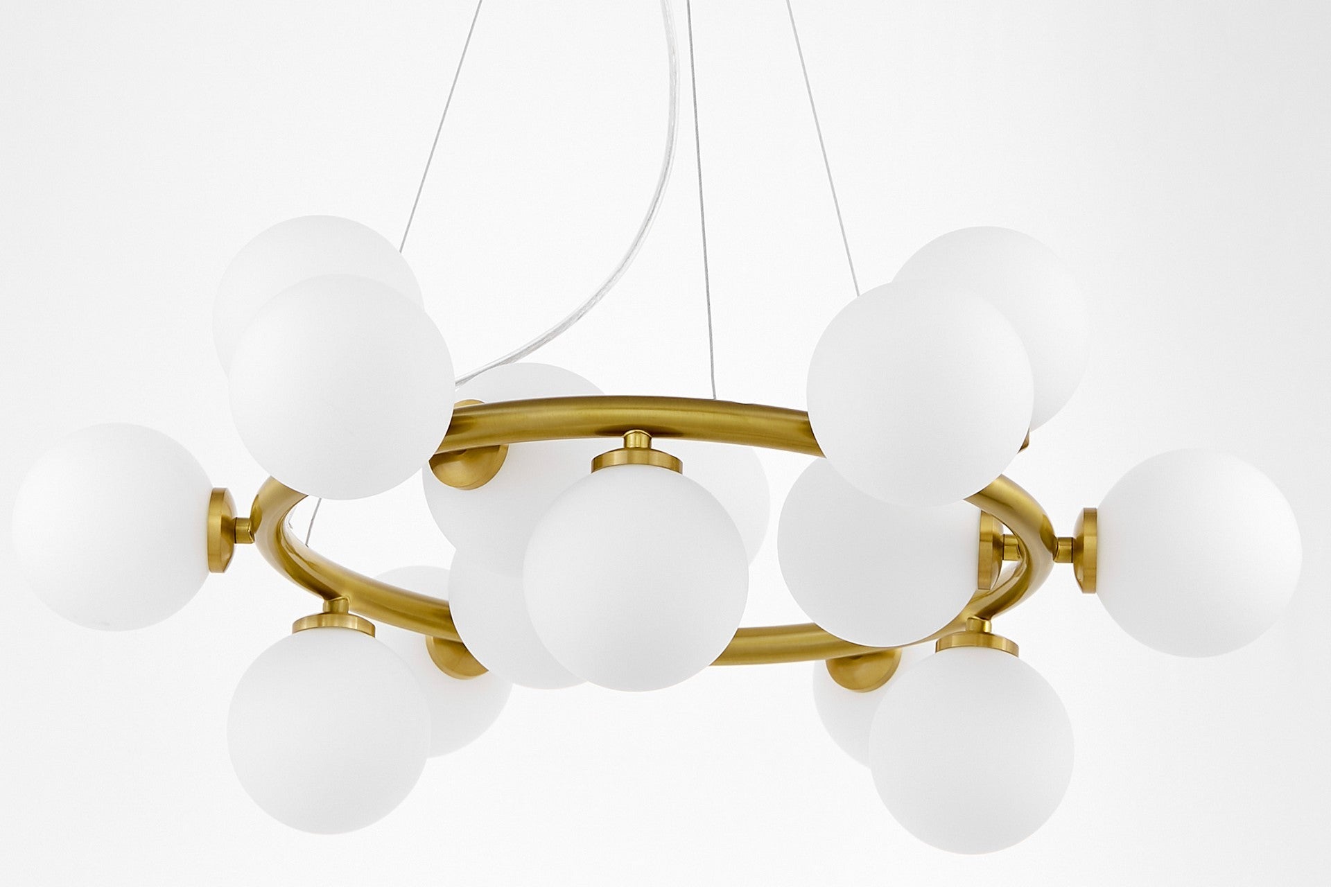 MODERN BRASS PENDANT LAMP MARSIAD W15 - LuminaLux