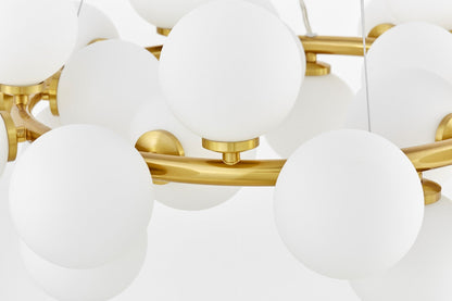MODERN BRASS PENDANT LAMP MARSIAD W25 - LuminaLux