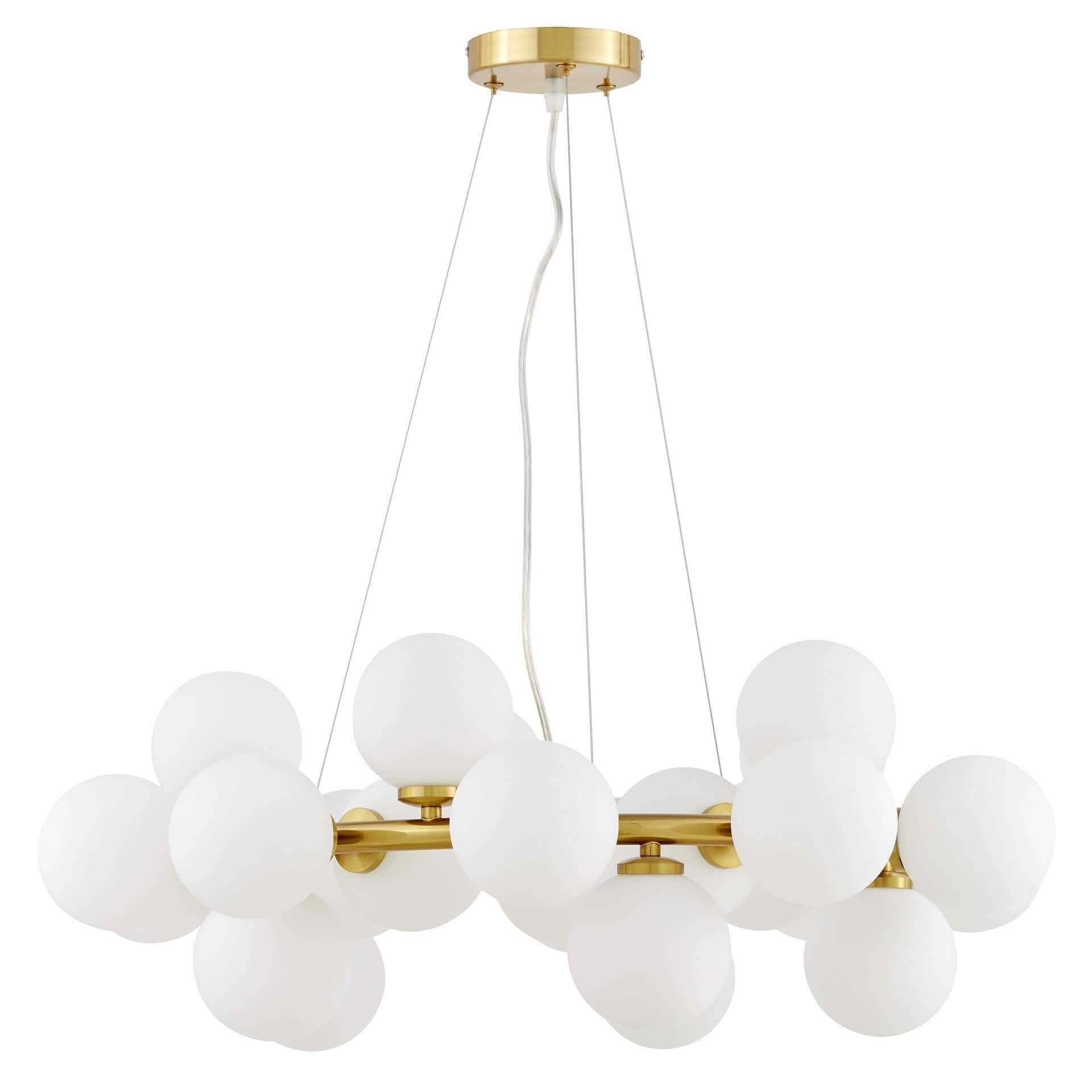 MODERN BRASS PENDANT LAMP MARSIAD W25 - LuminaLux