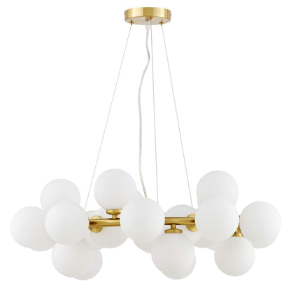 MODERN BRASS PENDANT LAMP MARSIAD W25 - LuminaLux