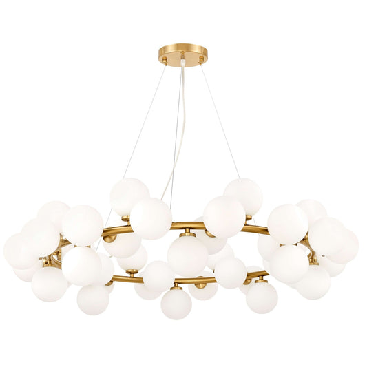 MODERN BRASS PENDANT LAMP MARSIAD W40 - LuminaLux