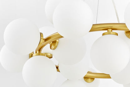 MODERN BRASS PENDANT LAMP MARSIAD W40 - LuminaLux