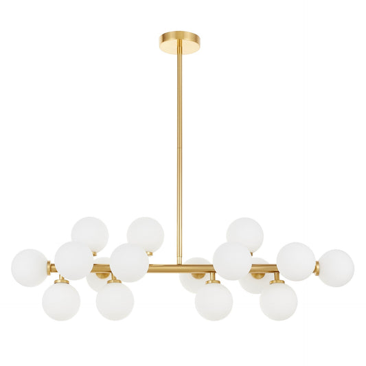 MODERN BRASS PENDANT LAMP PETRICA W16 - LuminaLux