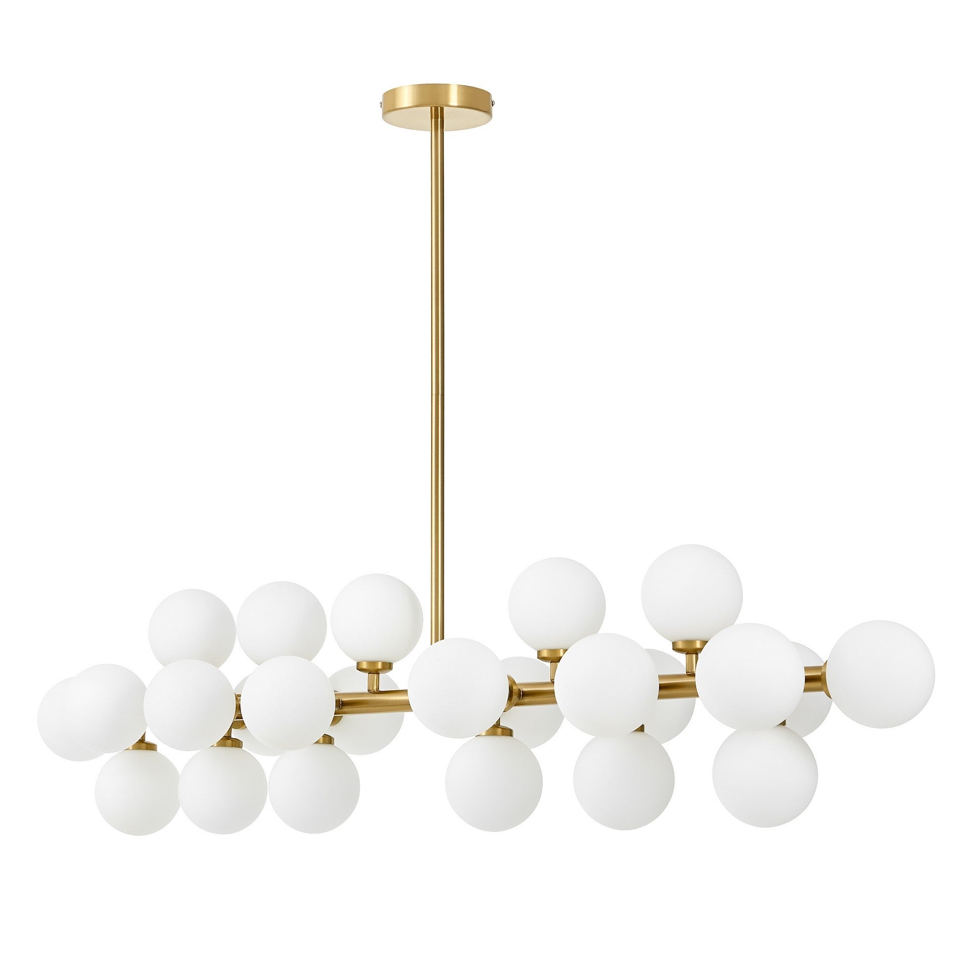 MODERN BRASS PENDANT LAMP PETRICA W24 - LuminaLux