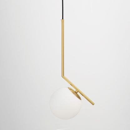 MODERN BRASS PENDANT LAMP SORENTO D15 - LuminaLux