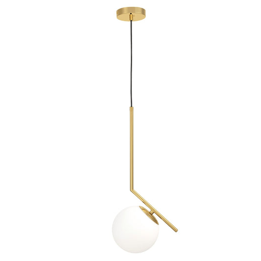 MODERN BRASS PENDANT LAMP SORENTO D15 - LuminaLux