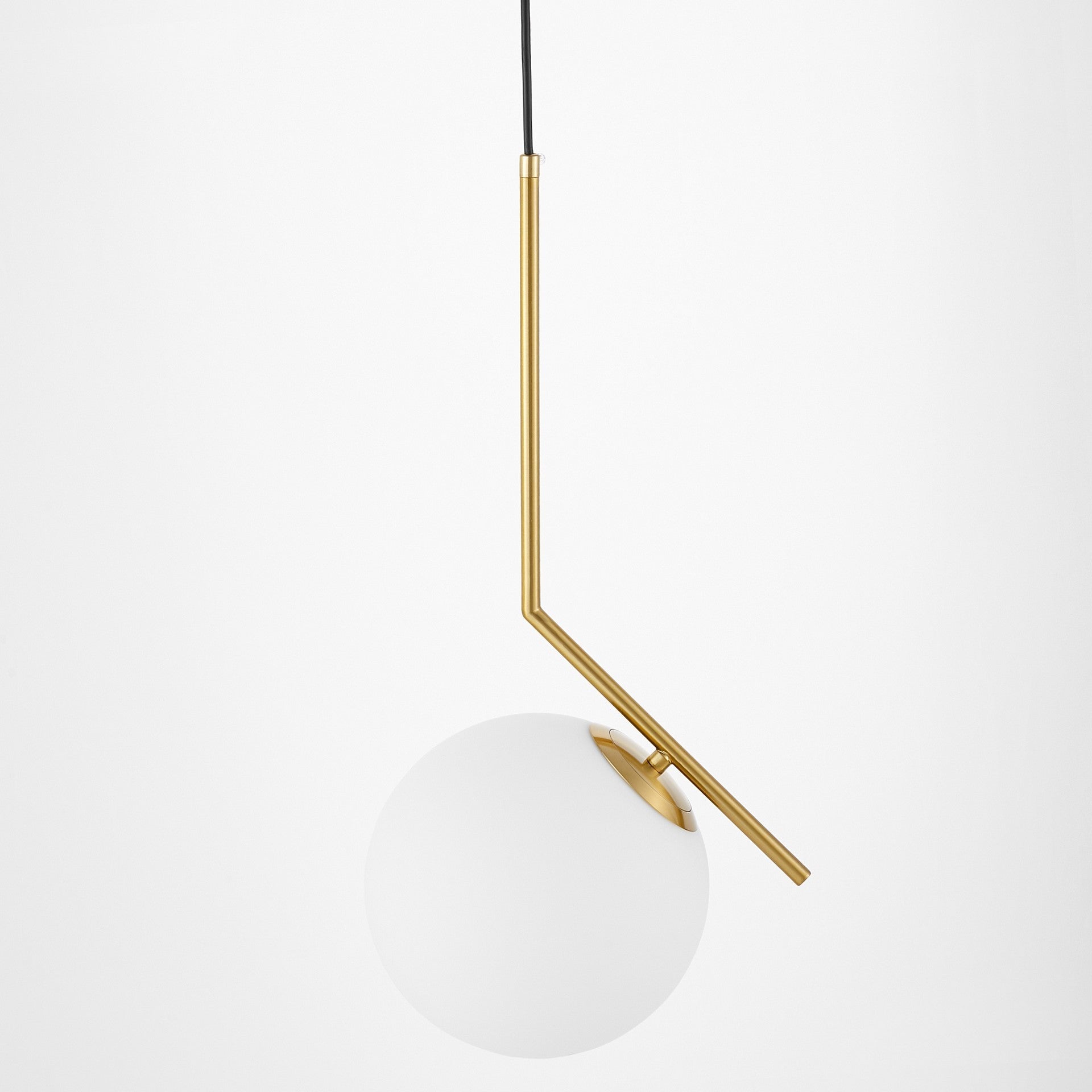 MODERN BRASS PENDANT LAMP SORENTO D20 - LuminaLux