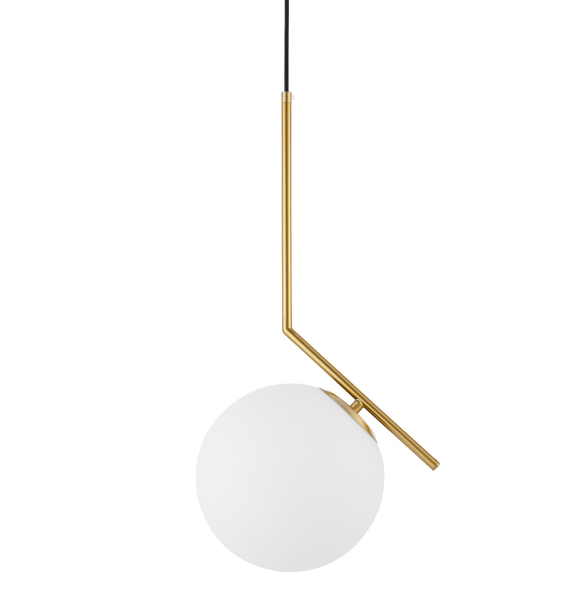 MODERN BRASS PENDANT LAMP SORENTO D20 - LuminaLux