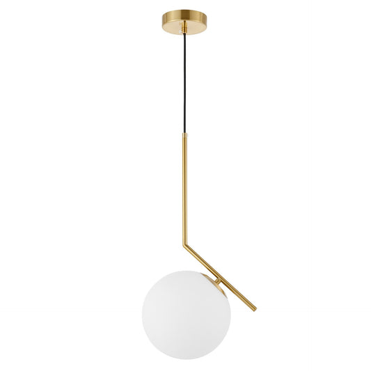 MODERN BRASS PENDANT LAMP SORENTO D20 - LuminaLux