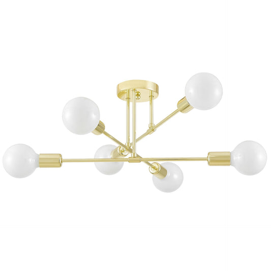 MODERN CEILING LAMP CLASSIC GOLD NOVA W6 - LuminaLux