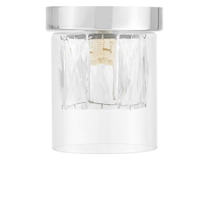 MODERN CHROME CEILING LAMP DENI - LuminaLux