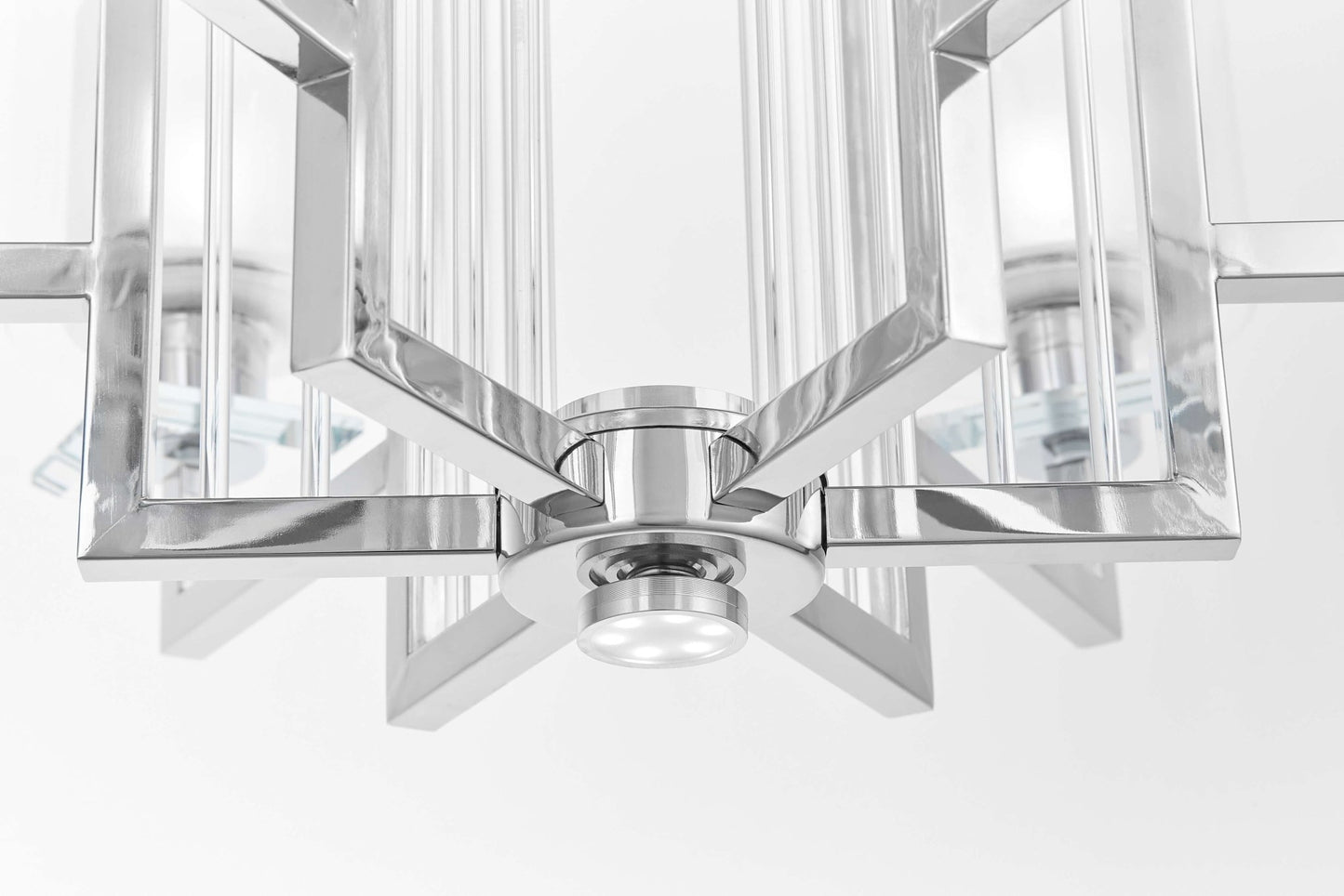 MODERN CHROME CEILING LAMP MANHATTAN W6 - LuminaLux