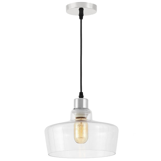 MODERN CHROME MORO PENDANT LAMP 1D - LuminaLux