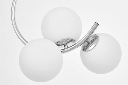 MODERN CHROME PENDANT LAMP BONIO W3 - LuminaLux