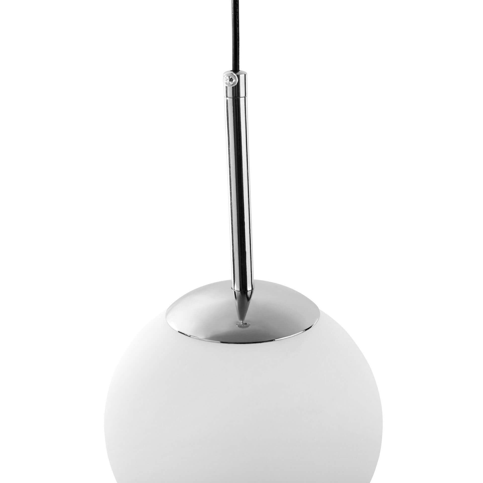 MODERN CHROME PENDANT LAMP FREDICA D15 - LuminaLux