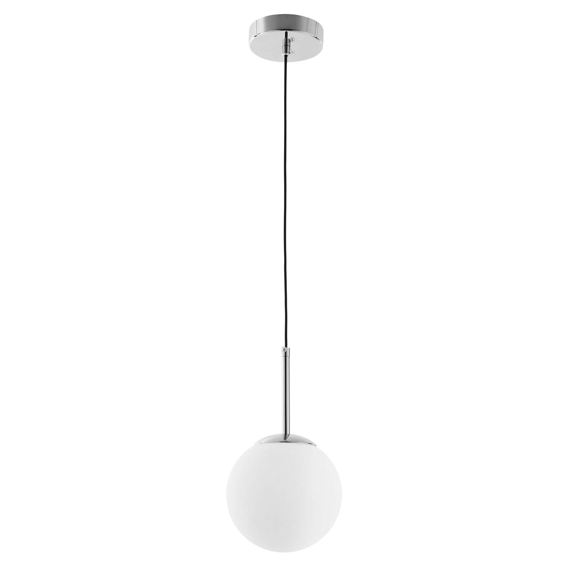 MODERN CHROME PENDANT LAMP FREDICA D15 - LuminaLux
