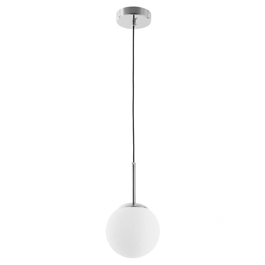 MODERN CHROME PENDANT LAMP FREDICA D15 - LuminaLux