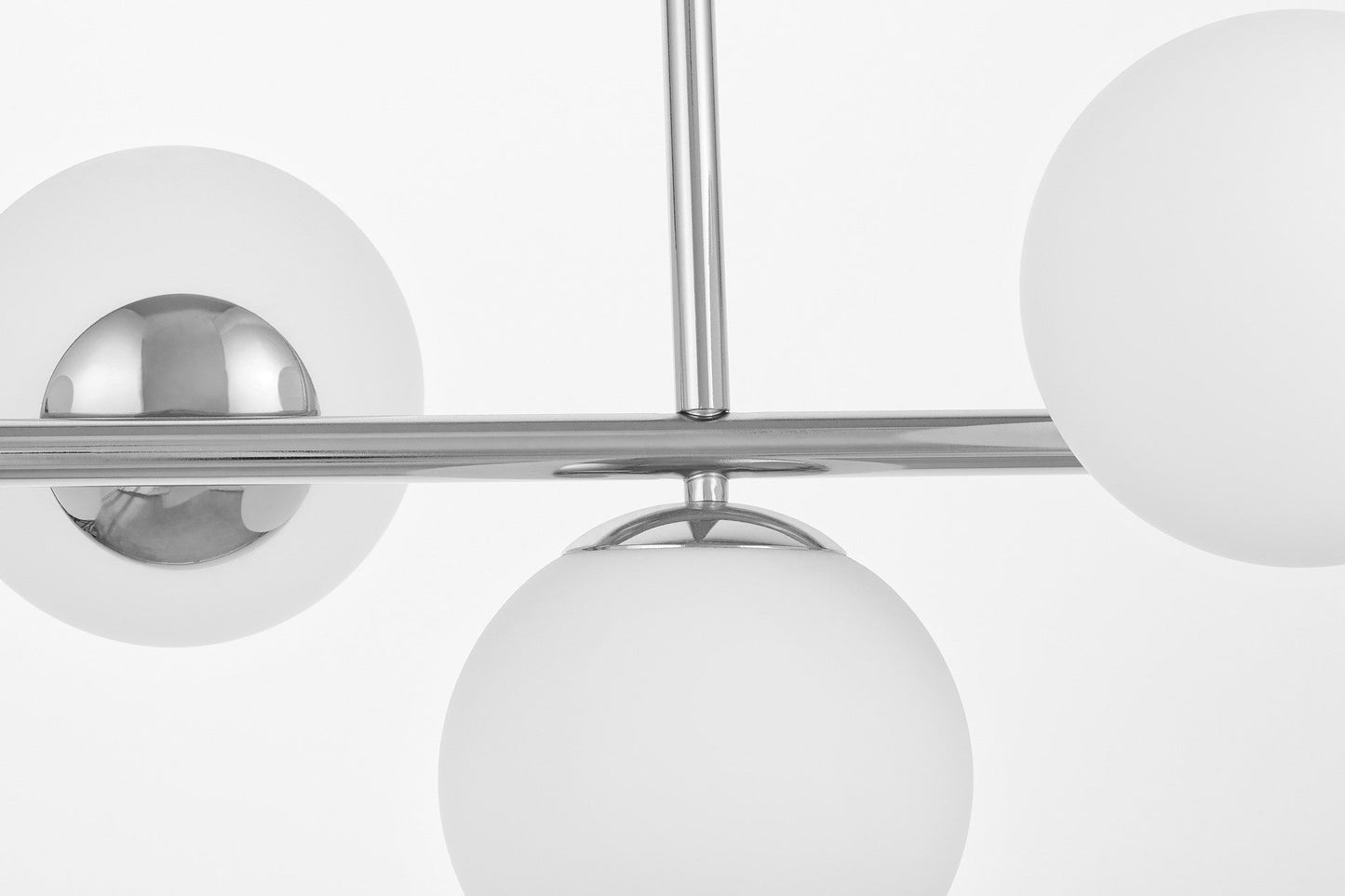 MODERN CHROME PENDANT LAMP FREDICA W7 - LuminaLux