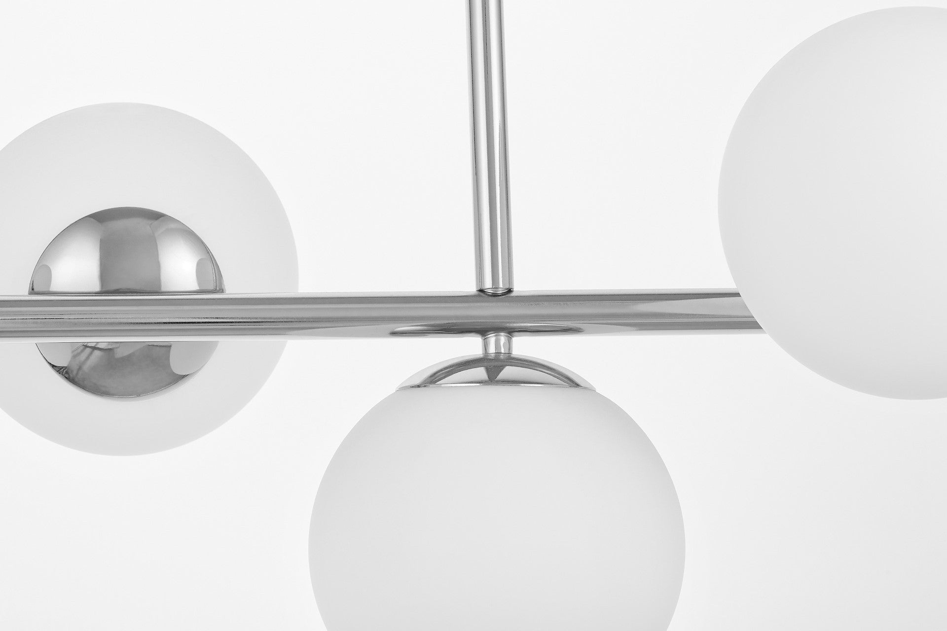 MODERN CHROME PENDANT LAMP FREDICA W7 - LuminaLux